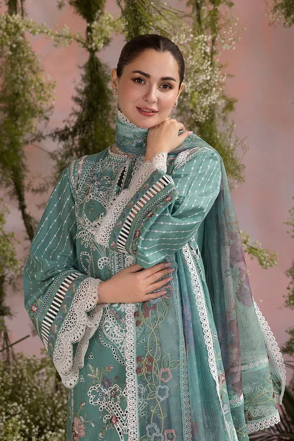 SOBIA NAZIR - 3 PIECE LAWN EMBROIDERED SHIRT WITH CHIFFON PRINTED DUPATTA BW2025 - Brands Wear