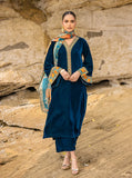 Zainab Chottani  3 PIECE UNSTITCHED EMBROIDERED VELVET DRESS BW1305