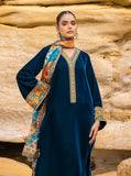 Zainab Chottani  3 PIECE UNSTITCHED EMBROIDERED VELVET DRESS BW1305
