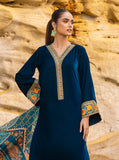 Zainab Chottani  3 PIECE UNSTITCHED EMBROIDERED VELVET DRESS BW1305