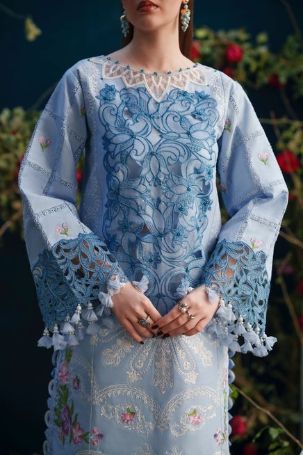 PARISHAY - SUMMER 3 PIECE LAWN EMBROIDERY FRONT WITH CHIFFON EMBROIDERY DUPATTA BW2030 - Brands Wear