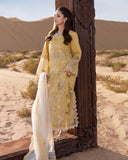 RANG RASIYA - 3 PIECE LAWN EMBROIDERED SHIRT WITH NET EMBROIDERED DUPATTA BW2031 - Brands Wear