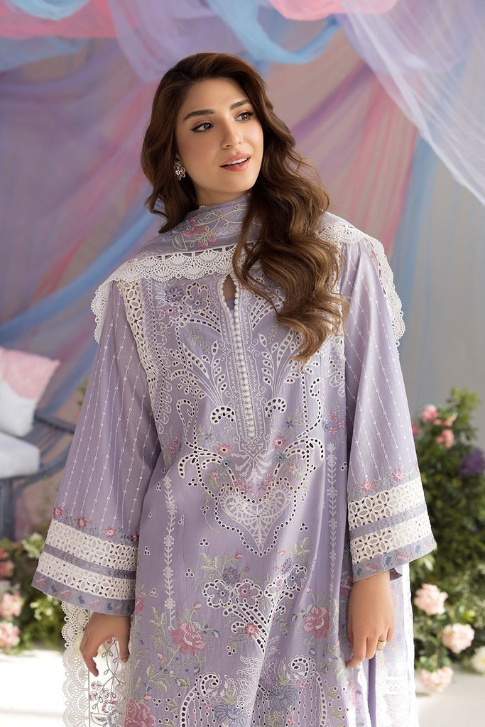 SOBIA NAZIR - 3PC LAWN CHIKANKARI EMBROIDERED SHIRT WITH CHIFFON PRINTED DUPATTA BW2029 - Brands Wear