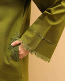 3 Piece Unstitched Embroidered Shirt With Dhanak Embroidered Shawl BW2095