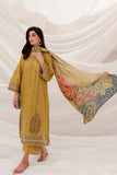 Jazmin 3Pc Dhanak Embroidered Suit Printed Shawl Bw2086