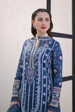 QALAMKAR - 3 PIECE LAWN EMBROIDERED SHIRT WITH ORGANZA EMBROIDERED DUPATTA BW2029 - Brands Wear