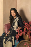 3Pc Dhanak Embroidered Suit Printed Shawl Bw2074