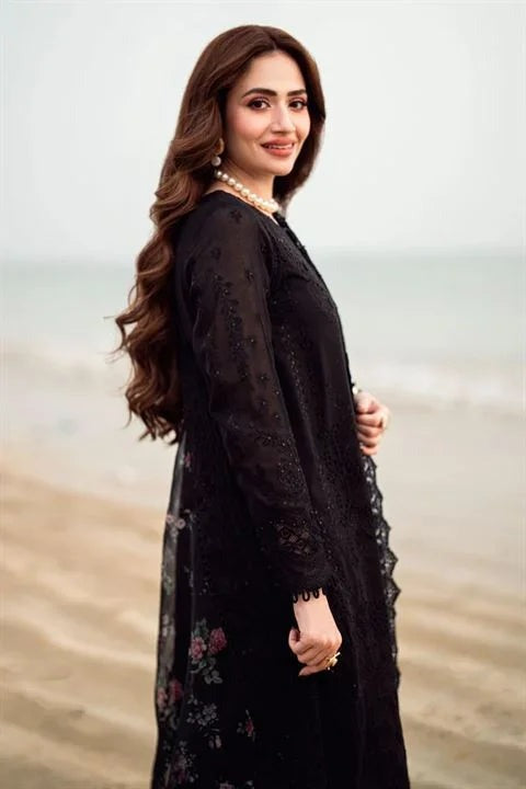 Nureh - 3 PIECE LAWN CHIKANKARI EMBROIDERED BW1041 - Brands Wear