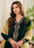 Ziva 3 PIECE UNSTITCHED EMBROIDERED VELVET DRESS BW1307