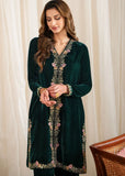 Ziva 3 PIECE UNSTITCHED EMBROIDERED VELVET DRESS BW1307