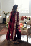 Azure3 Piece Unstitched Embroidered Shirt With Chiffon Embroidered Shawl Bw2089