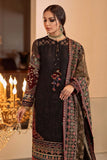 BAROQUE - 3 PIECE UNSTITCHED HEAVY EMBROIDERED LAWN SUIT WITH HEAVY EMBROIDERED ORGANZA DUPATTA BW133 - Brands Wear