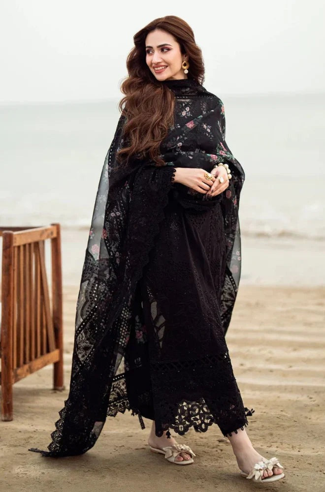 Nureh - 3 PIECE LAWN CHIKANKARI EMBROIDERED BW1041 - Brands Wear