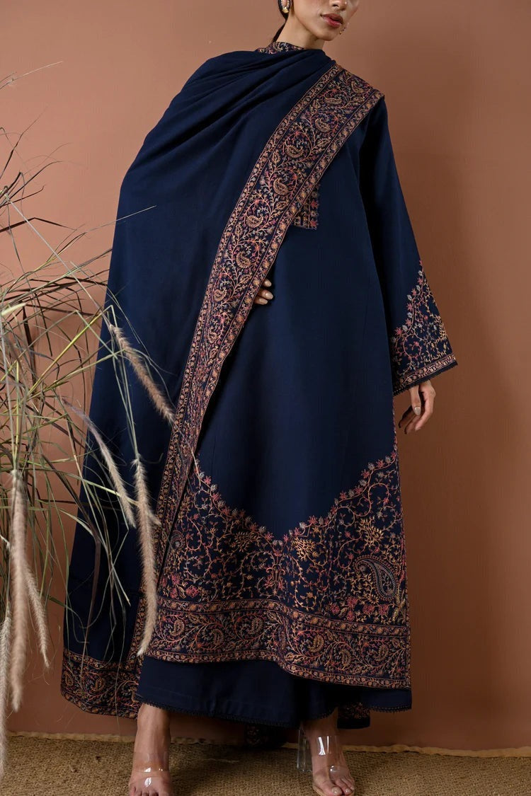 BATIK - 3 PIECE DHANAK EMBROIDERED SHIRT WITH DHANAK EMBROIDERED SHAWL BW2507 - Brands Wear