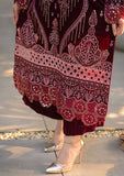 3 PIECE UNSTITCHED EMBROIDERED VELVET DRESS BW1240 - Brands Wear