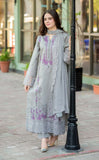 MUSHQ - 3 PIECE LAWN CHIKANKARI EMBROIDERED SUIT UNSTITCHED BW1047 - Brands Wear