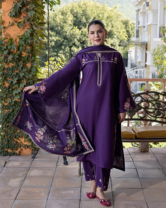 URGE - 3 PIECE SUMMER LAWN EMBROIDERED SHIRT AND EMBROIDRED SLEEVES BW2016 - Brands Wear