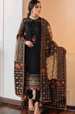 BAROQUE - 3 PIECE UNSTITCHED HEAVY EMBROIDERED LAWN SUIT WITH HEAVY EMBROIDERED ORGANZA DUPATTA BW133 - Brands Wear