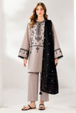 JAZMIN - 3 PIECE LAWN EMBROIDERED SHIRT WITH LAWN EMBROIDERED SHAWL BW2022 - Brands Wear