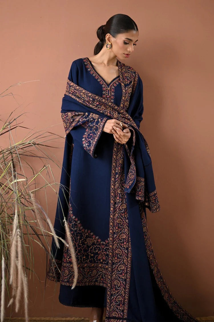 BATIK - 3 PIECE DHANAK EMBROIDERED SHIRT WITH DHANAK EMBROIDERED SHAWL BW2507 - Brands Wear