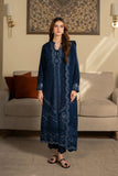 SAPPHIRE - 3 PIECE DHANAK EMBROIDERED SHIRT WITH DHANAK EMBROIDERED SHAWL BW2504 - Brands Wear