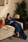 SAPPHIRE - 3 PIECE DHANAK EMBROIDERED SHIRT WITH DHANAK EMBROIDERED SHAWL BW2504 - Brands Wear