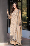 LIBAS - 3PC LAWN EMBROIDERED UNSTITCHED DRESS UNSTITCHED BW1270 - Brands Wear