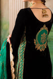 3 PIECE UNSTITCHED EMBROIDERED VELVET DRESS BW551 - Brands Wear