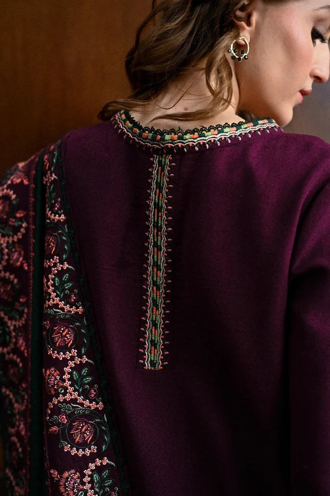 BATIK - 3 PIECE DHANAK EMBROIDERED SHIRT WITH DHANAK EMBROIDERED SHAWL BW1236 - Brands Wear