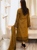 LIBAS - 3 PIECE EMBROIDERED DHANAK SUIT WITH HEAVY EMBROIDERED DHANAK SHAWL - Brands Wear