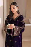 Baroque 3 PIECE UNSTITCHED EMBROIDERED VELVET DRESS BW1310