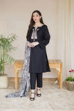 Aisling 3Pc Dhanak Embroidered Suit Dhanak Printed Shawl Bw2094