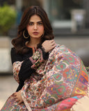 CHARIZMA 3PC EMBROIDERED DHANAK SUIT BW1313