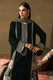 Charizma 3 PIECE UNSTITCHED EMBROIDERED VELVET DRESS BW1300