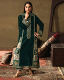 Charizma 3 PIECE UNSTITCHED EMBROIDERED VELVET DRESS BW1300