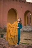 AISLING 3PC DHANAK SUIT PRINTED SHAWL UNSTITCHED DRESS BW1316