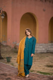 AISLING 3PC DHANAK SUIT PRINTED SHAWL UNSTITCHED DRESS BW1316