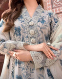 BAREEZE - 3 PIECE SUMMER LAWN EMBROIDERED SHIRT WITH EMBROIDERED CHIFFON BUPATTA BW18