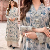 BAREEZE - 3 PIECE SUMMER LAWN EMBROIDERED SHIRT WITH EMBROIDERED CHIFFON BUPATTA BW18