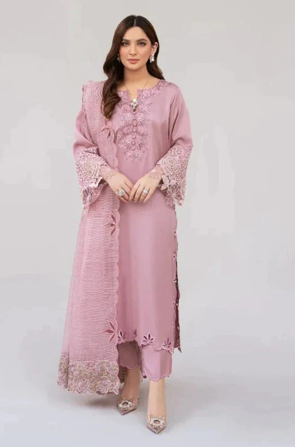Nadia Farooqui-3 PC SUMMER LAWN EMBROIDERED SHIRT AND EMBROIDRED SLEEVES BW2016